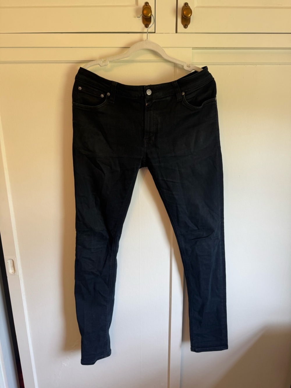 Nudie Jeans Navy Skinny Stretch Jeans